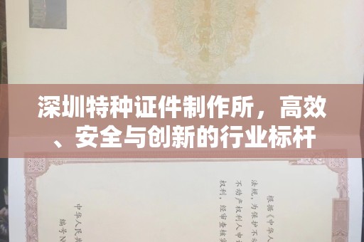 贵阳深圳特种证件制作所，高效、安全与创新的行业标杆