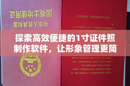 贵阳探索高效便捷的1寸证件照制作软件，让形象管理更简单
