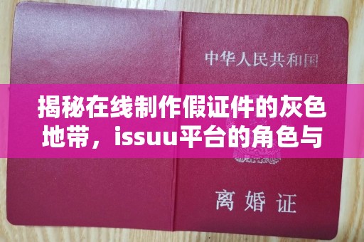 贵阳揭秘在线制作假证件的灰色地带，issuu平台的角色与风险