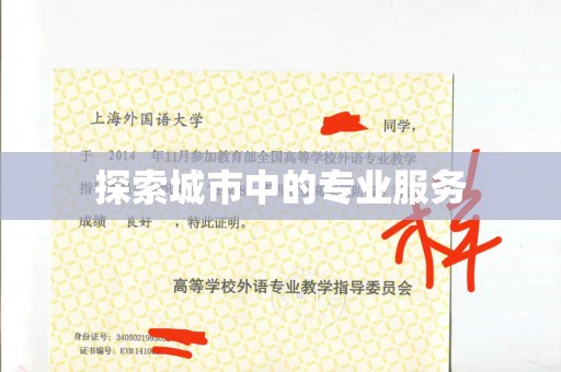 贵阳探索城市中的专业服务