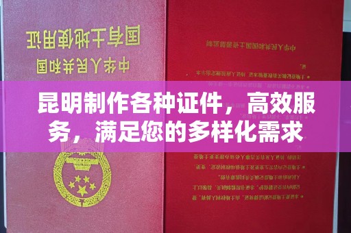 贵阳昆明制作各种证件，高效服务，满足您的多样化需求