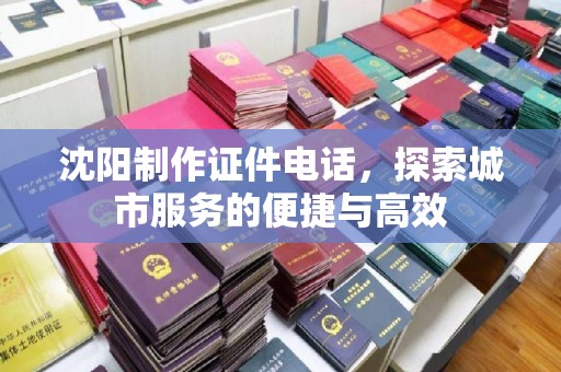 贵阳沈阳制作证件电话，探索城市服务的便捷与高效