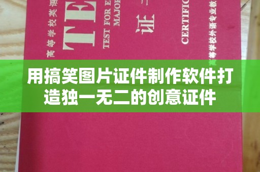 贵阳用搞笑图片证件制作软件打造独一无二的创意证件